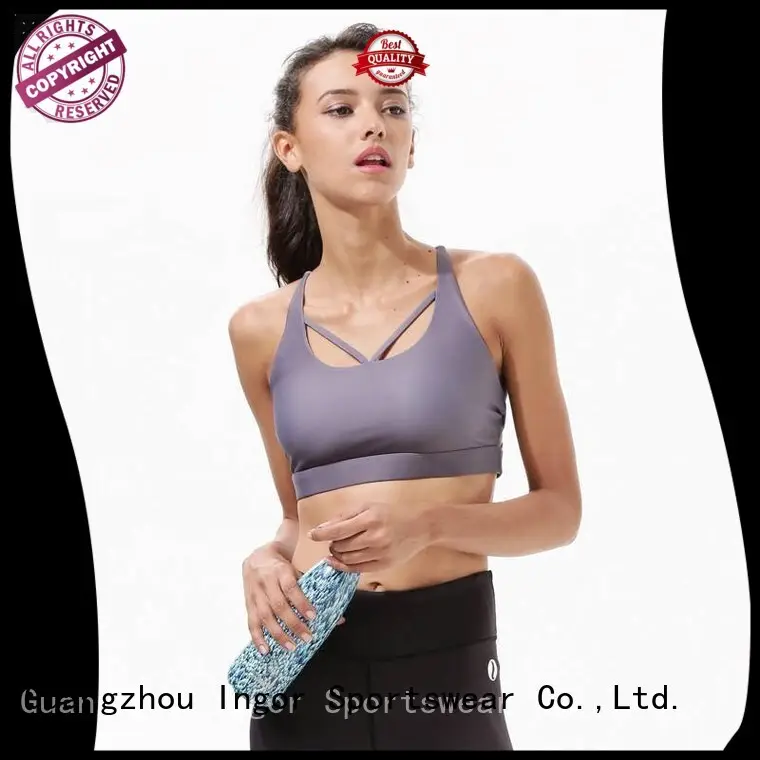 Quality INGOR Brand padded pink sports bra 1