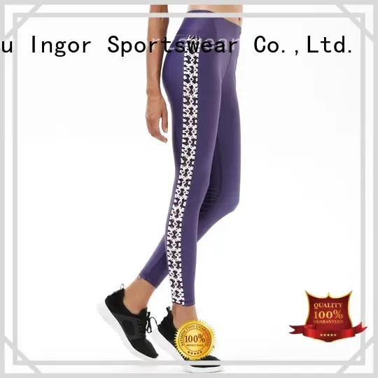 black exercise yoga pants tight INGOR 1
