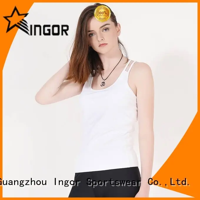 women yoga women's workout tank tops lycra mesh INGOR Brand 1