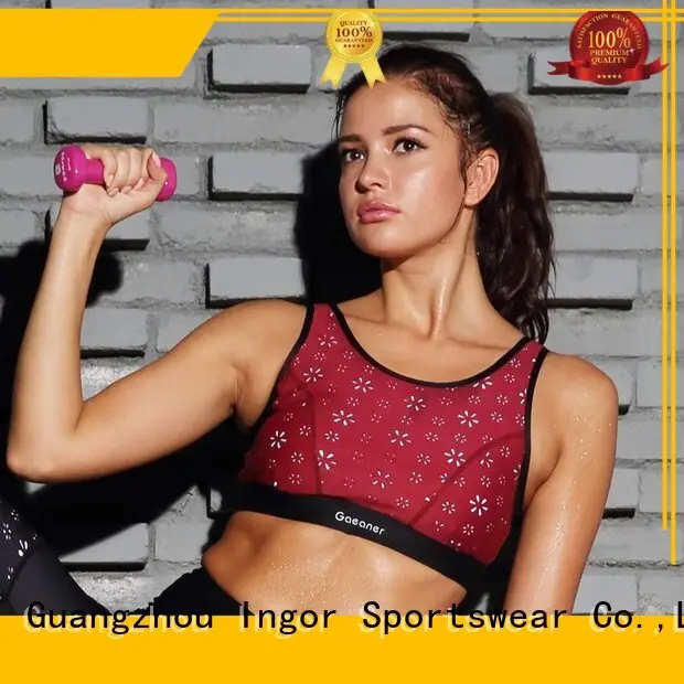 INGOR Brand gym ingor custom colorful sports bras 1