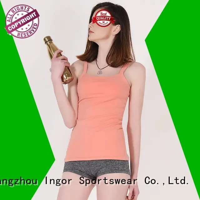 Wholesale plain women's workout tank tops blank INGOR Brand 1