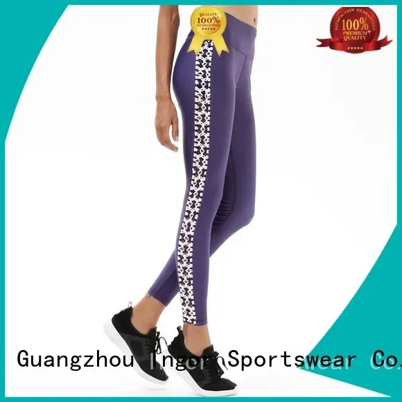 printed Custom spandex pants yoga pants INGOR waisted 1