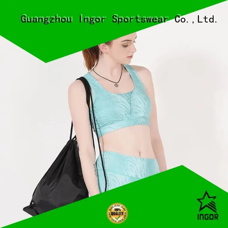 colorful sports bras racerback support INGOR Brand 1