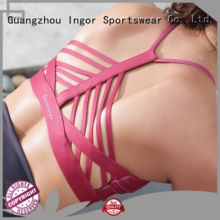 INGOR Brand wireless comfortable colorful sports bras 1