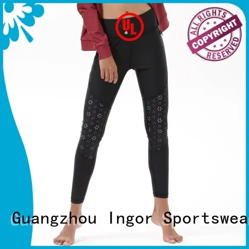 mesh yoga pants floral INGOR company 1