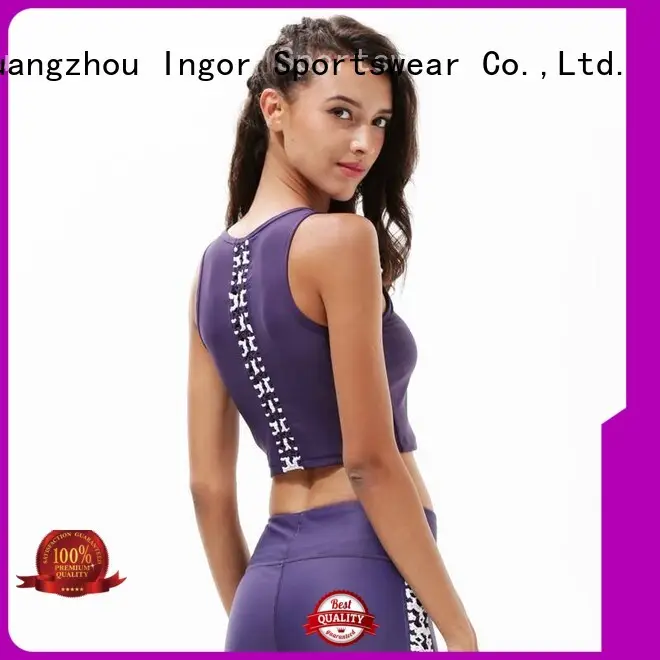 designer purple sports bra medium INGOR Brand company 1