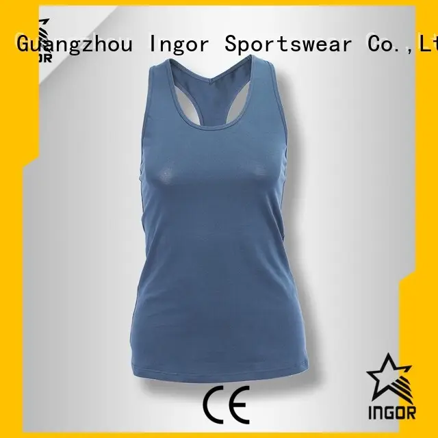 fashion mesh racerback top INGOR Brand tank top supplier 1