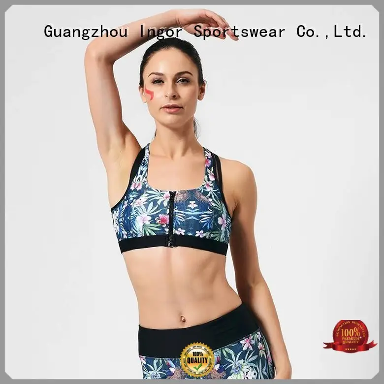 colorful sports bras support white designer INGOR Brand company 1