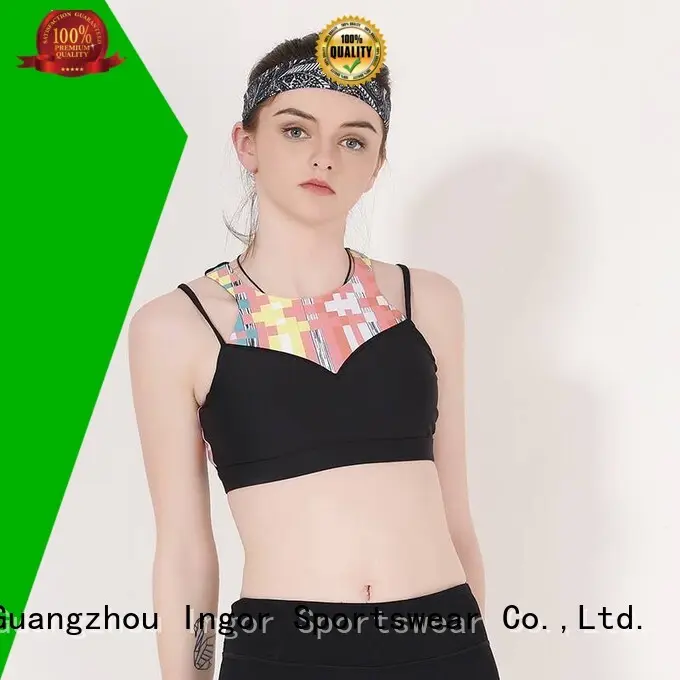 red sports strap sports bra INGOR 1