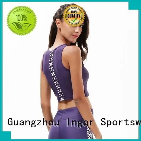 strappy adjustable sports colorful sports bras INGOR manufacture 1