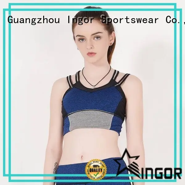 front longline padded sports bra women INGOR 1