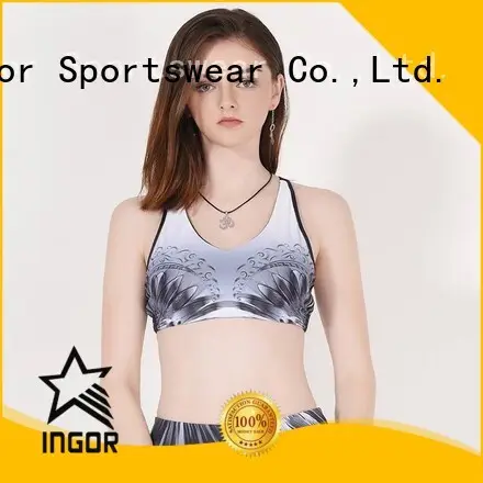 ladies bras running neck INGOR Brand sports bra supplier 1