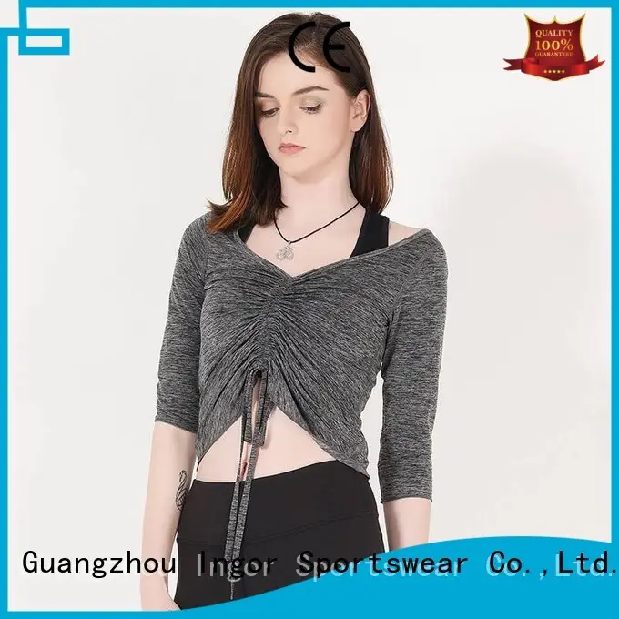 INGOR Brand design long sports custom sweatshirts for ladies  1