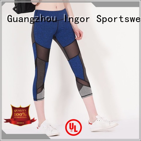 ladies leggings  mesh blue INGOR Brand 1