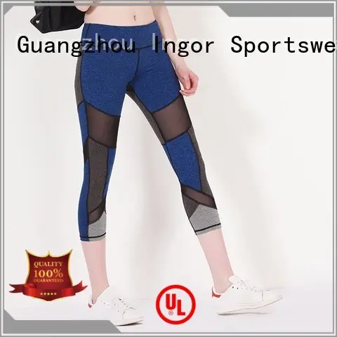 ladies leggings  mesh blue INGOR Brand 1