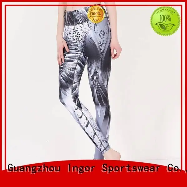 printed mesh womens yoga pants INGOR Brand company 1