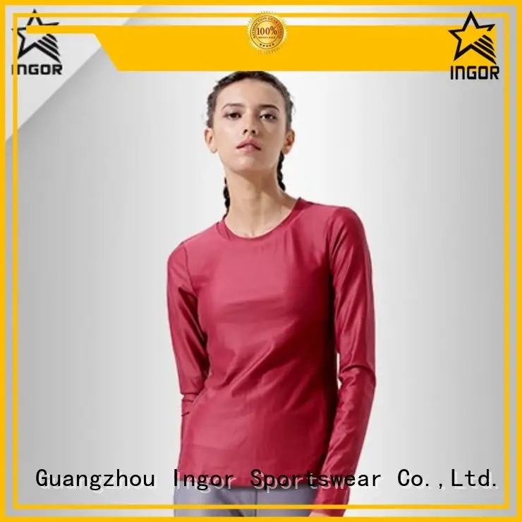 drawstring women compression Sports sweatshirts sleeve INGOR 1
