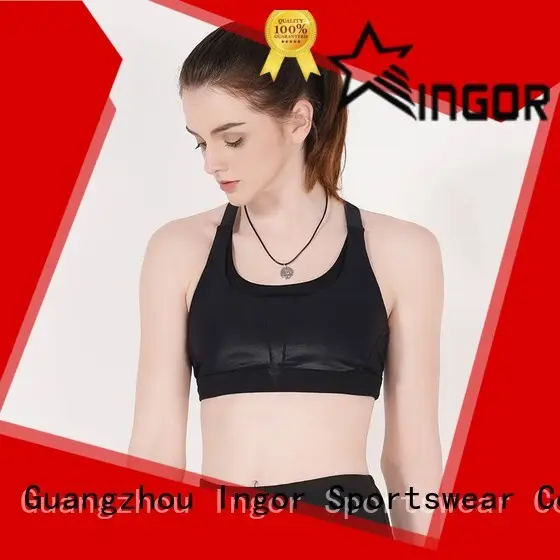 burgandy plain OEM sports bra INGOR 1