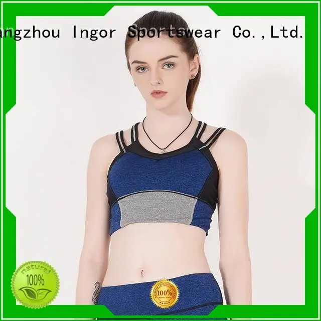 colorful sports bras plain neck INGOR Brand sports bra 1