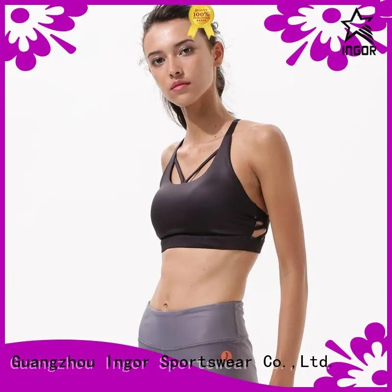 INGOR Brand designer companies performance colorful sports bras top 1