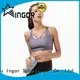 pink zip running INGOR Brand sports bra supplier 1