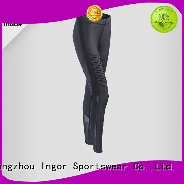 tight sports black sexy yoga pants INGOR 1