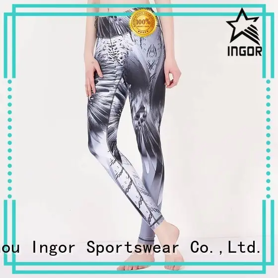 exercise
 black
 waisted
 ladies leggings  tights INGOR Brand yoga pants yoga 1