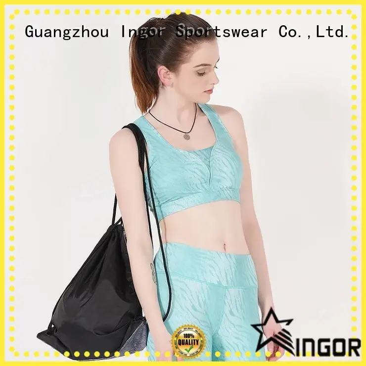 INGOR Brand red neck colorful sports bras strap 1