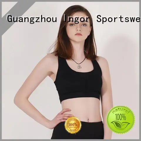 colorful sports bras zip women purple INGOR Brand company 1