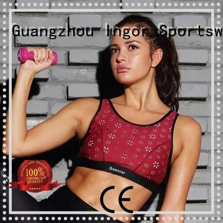 Custom pink sports bra bra INGOR 1