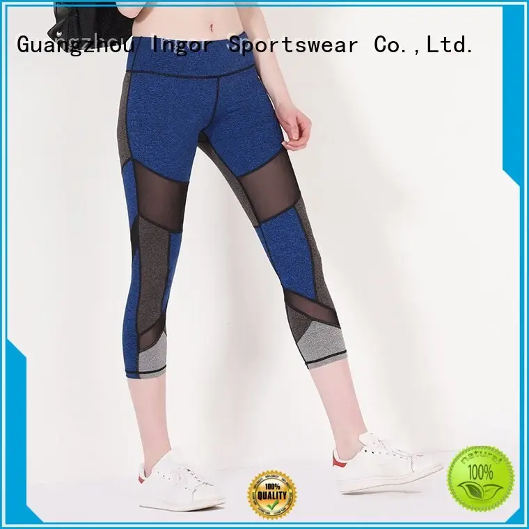 womens floral activewear plain yoga pants INGOR 1