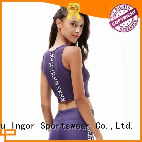longline padded colorful sports bras INGOR manufacture 1