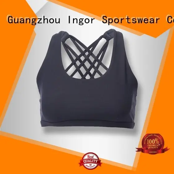 ladies fashion colorful sports bras INGOR manufacture 1