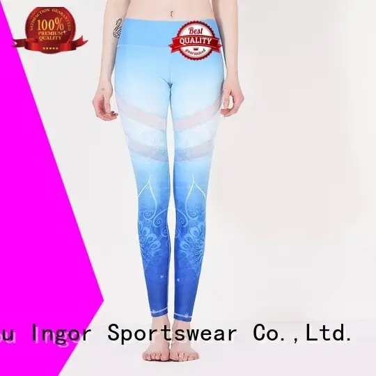 sexy capri waist brands yoga pants INGOR 1