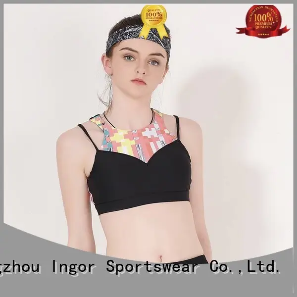colorful sports bras grey wireless pink Warranty INGOR 1