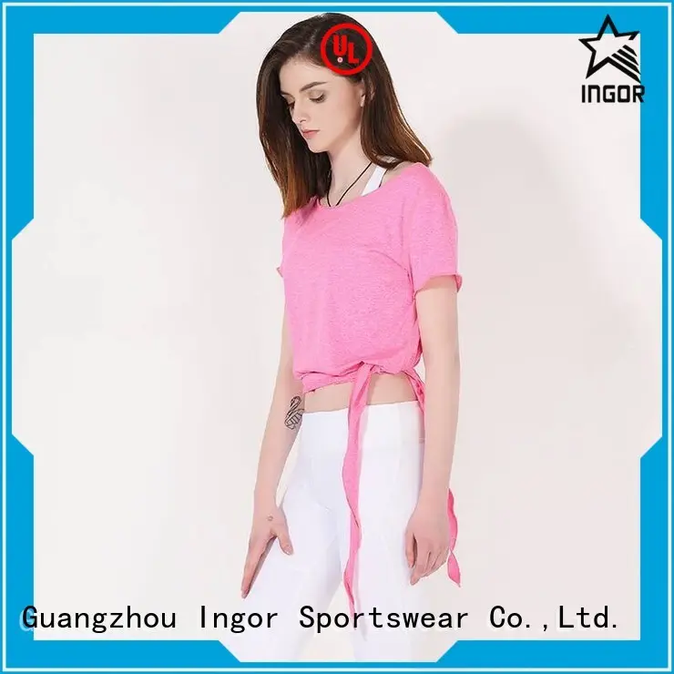 INGOR spandex yoga tops with racerback design for sport 1