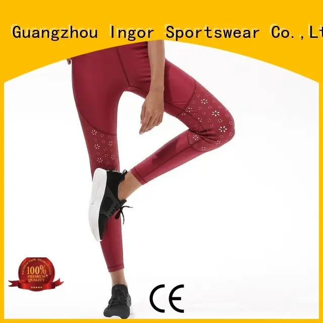 waisted yoga capris with high quality for ladies INGOR 1