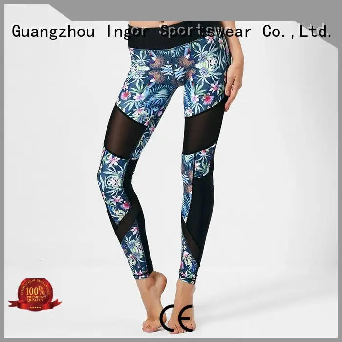 INGOR sports yoga capris with four needles six threads at the gym 1