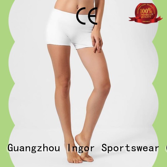 womens womens shorts white at the gym INGOR 1