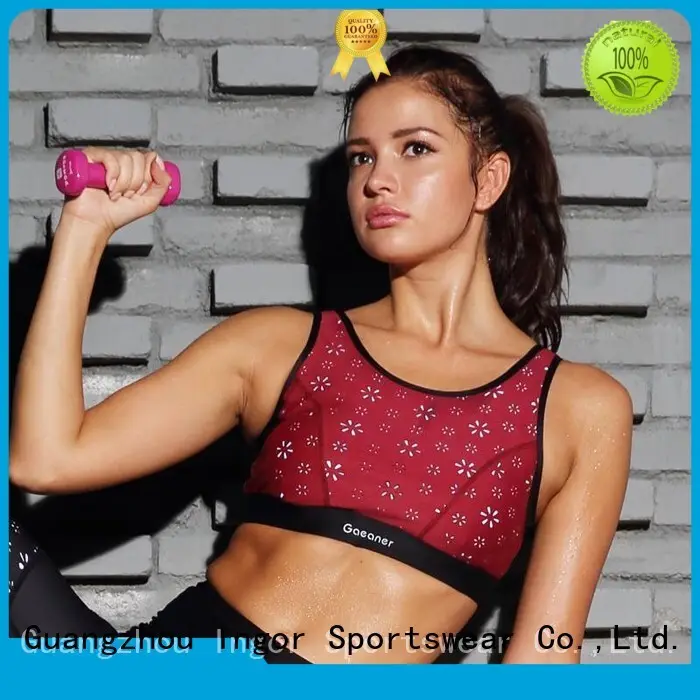Women's Sports Wireless Bras Burgandy Y1921B21 1