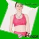 Racerback padded pink sports bra yoga Y1912B04 1