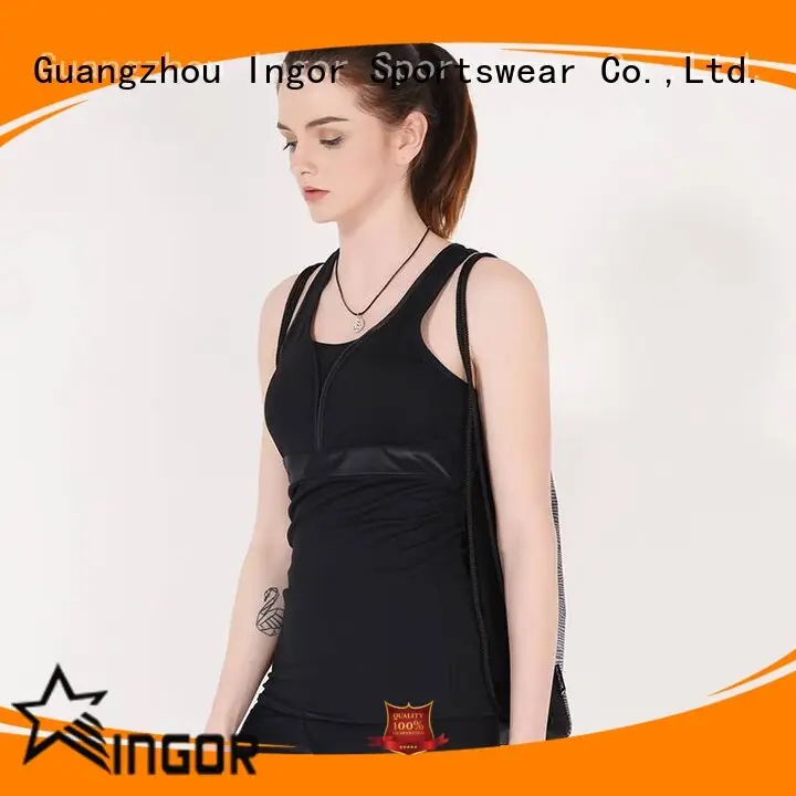 Criss cross mesh custom running tank tops Y1911V02 1