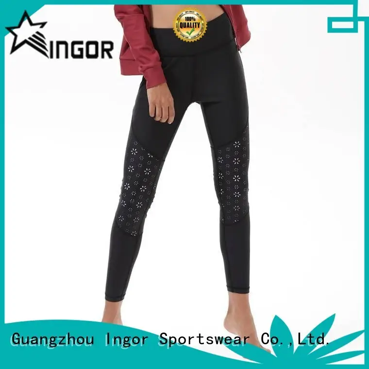 Yoga Black Leggings For Women Y1921P23 1