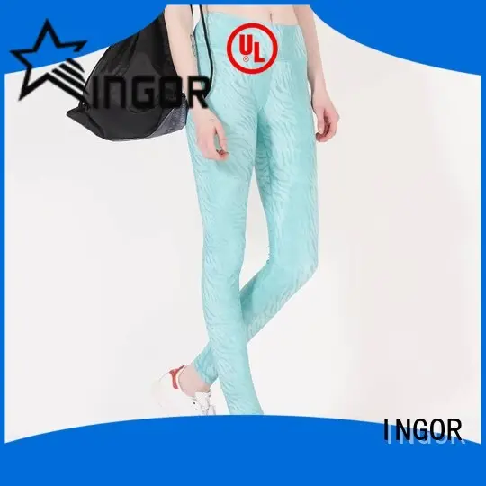 INGOR convenient ladies cropped leggings  plain for sport 1
