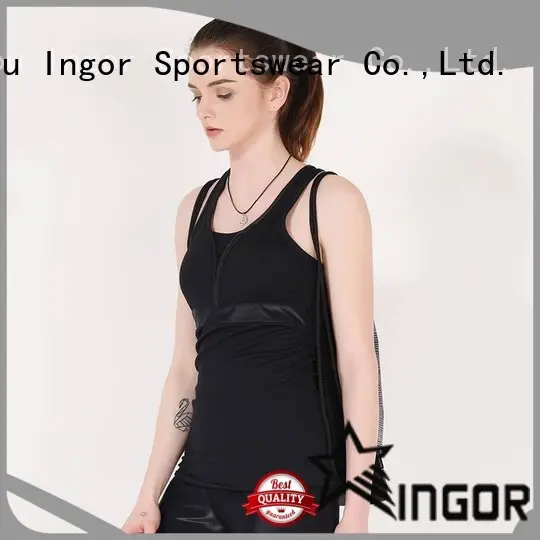 INGOR top yoga tops with racerback design for girls 1