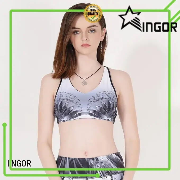 INGOR longline compression sports bra on sale at the gym 1