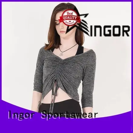 INGOR anti-UV modern sweatshirt with drawstring design for ladies 1