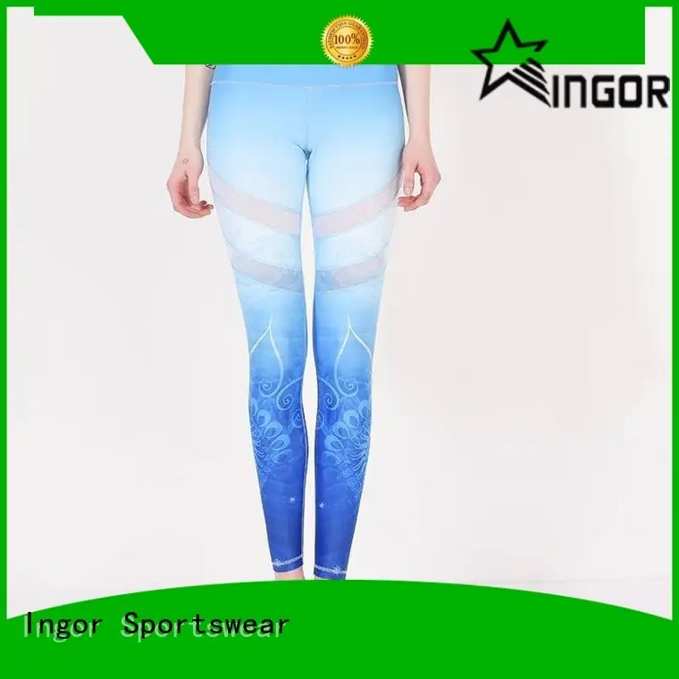 INGOR yoga capris with four needles six threads for yoga 1