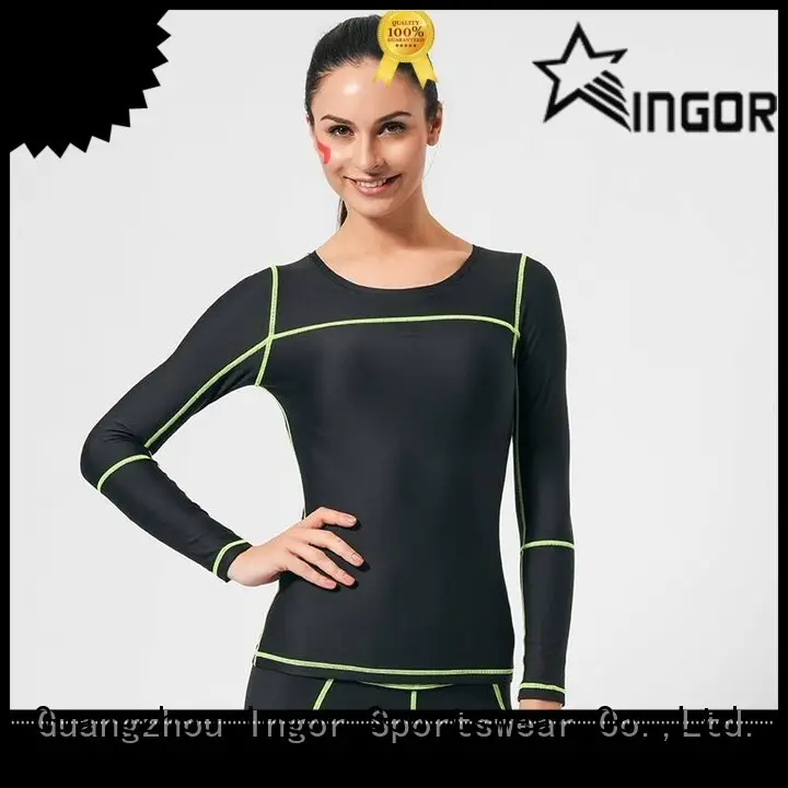 INGOR yoga Sports sweatshirts with drawstring design for ladies 1