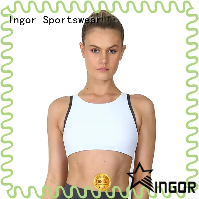 INGOR blue compression sports bra to enhance the capacity of sports for ladies 1